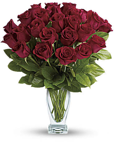 Teleflora's Rose Classique - Dozen Red Roses Bouquet - Teleflora