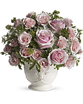 Teleflora's Parisian Pinks with Roses Flower Arrangement