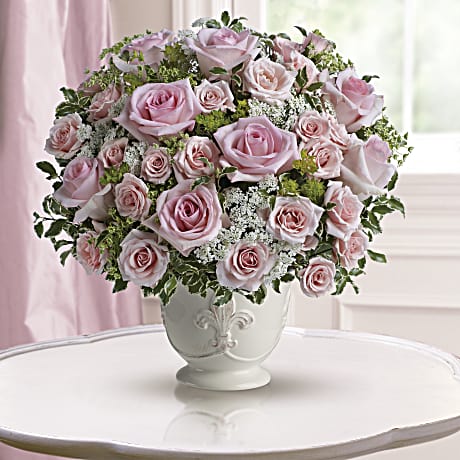Teleflora's Parisian Pinks with Roses Flower Arrangement