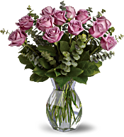 Lavender Wishes - Dozen Premium Lavender Roses Flowers