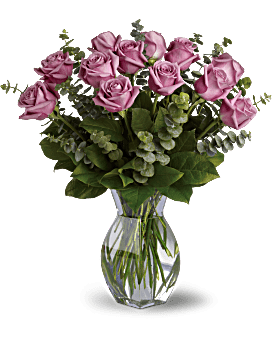 Lavender Wishes - Dozen Premium Lavender Roses Bouquet