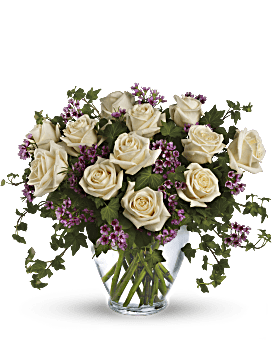 Purple , Roses , Victorian Romance Bouquet ,  Flower Delivery By Teleflora