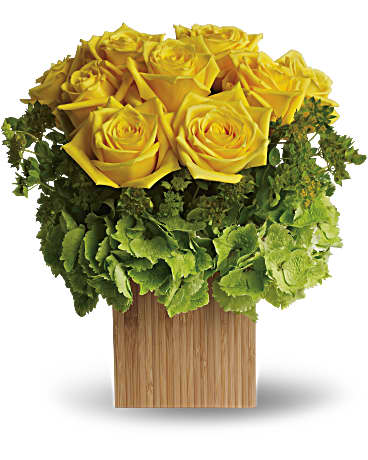 Teleflora S Box Of Sunshine Flower Arrangement Teleflora