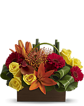 Multi-Colored , Mixed Bouquets , Bamboo Getaway , Same Day Flower Delivery By Teleflora
