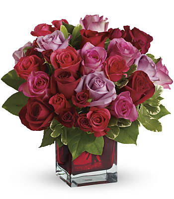 Madly in Love Bouquet with Red Roses by Teleflora Flowers