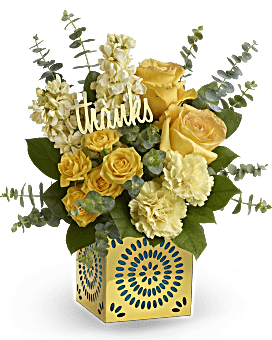 Yellow , Mixed Bouquets , Shimmer Of Thanks Bouquet , Same Day Flower Delivery By Teleflora