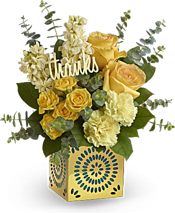 Send Teleflora's Shimmer of Thanks thank you bouquet