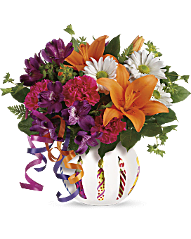 Teleflora Your Wish is Granted Birthday Cake Bouquet