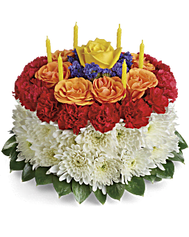 Teleflora Your Wish is Granted Birthday Cake Bouquet