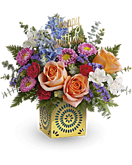 Best Wishes Bouquet , Mixed Bouquets , Same Day Flower Delivery , Multi-Colored , Teleflora