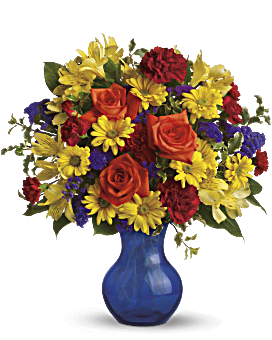 Multi-Colored , Mixed Bouquets , Three Cheers For You! Bouquet , Same Day Flower Delivery By Teleflora