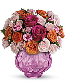 Bouquet Feu charmant avec des roses de Teleflora