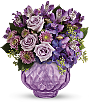 Teleflora's Lush and Lavender with Roses Flowers