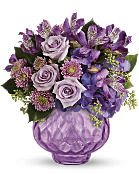 Teleflora's Lush and Lavender with Roses
