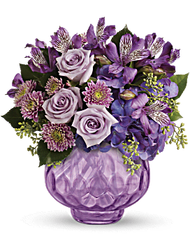 Teleflora's Lush and Lavender with Roses Bouquet