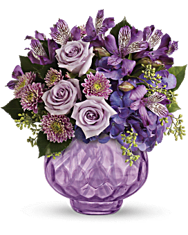 Teleflora's Lush and Lavender with Roses Bouquet