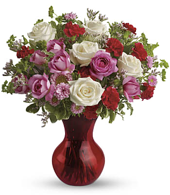 Teleflora's Splendid in Red Bouquet with Roses Flowers