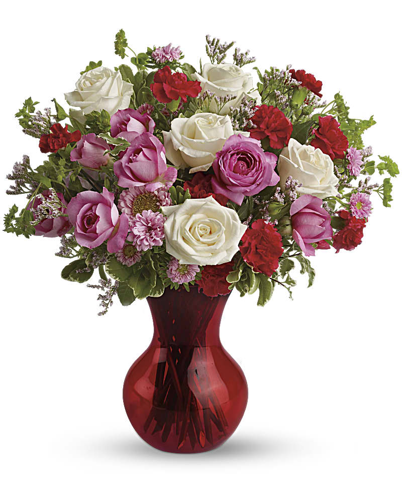 Thoughts of You Bouquet with Red Roses - Teleflora