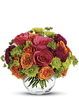 Multi-Colored , Roses , Smile For Me , Same Day Flower Delivery By Teleflora