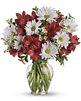 White , Mixed Bouquets , Dancing In Daisies , Same Day Flower Delivery By Teleflora