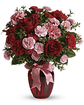 Teleflora Red Roses Bouquet With  Flower Delivery