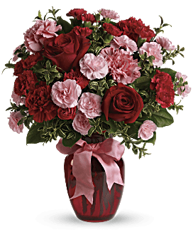 Bouquet Danse avec moi avec roses rouges
