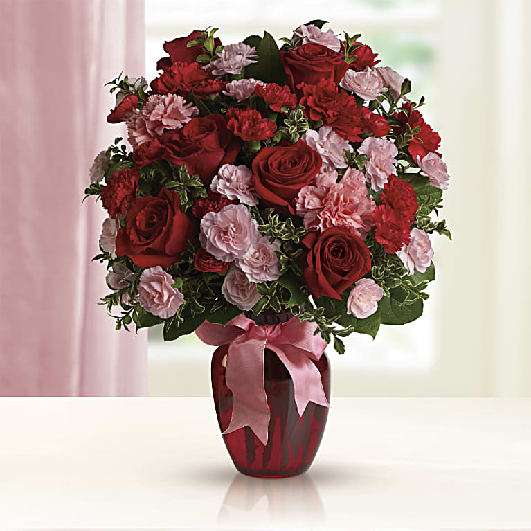 Dance with Me Bouquet with Red Roses