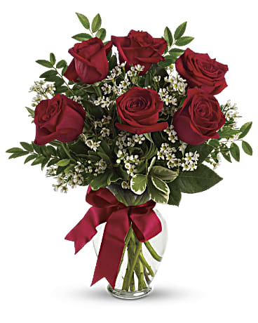 Thoughts of You Bouquet with Red Roses - Teleflora