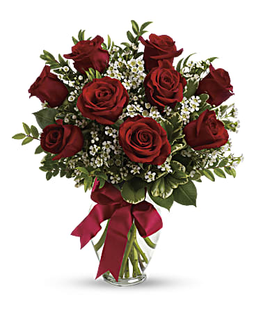 A Dozen Red & Pink Roses at From You Flowers