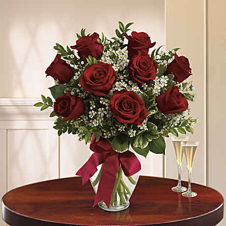 【曜日指定】ak-_-uwa-_-wow-0610 Thoughts of You Bouquet with Red Roses - Teleflora