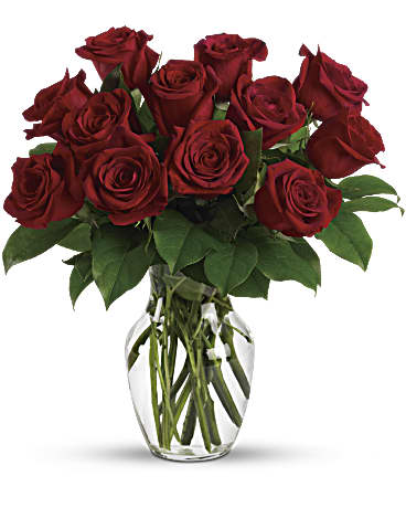 Enduring Passion - 12 Red Roses Bouquet - Teleflora