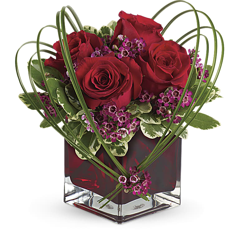 Sweet Thoughts Bouquet with Red Roses