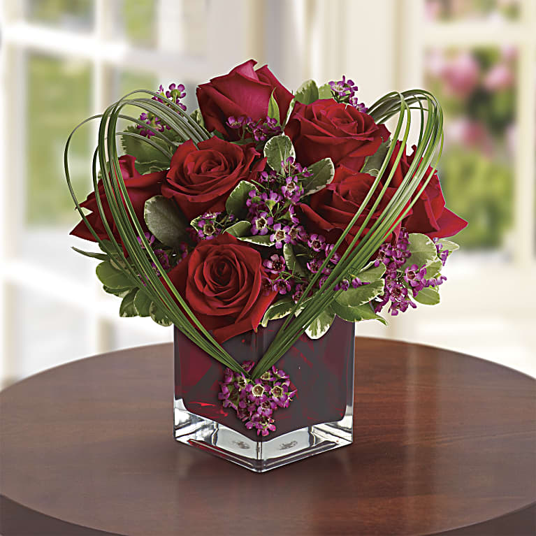 Sweet Thoughts Bouquet with Red Roses