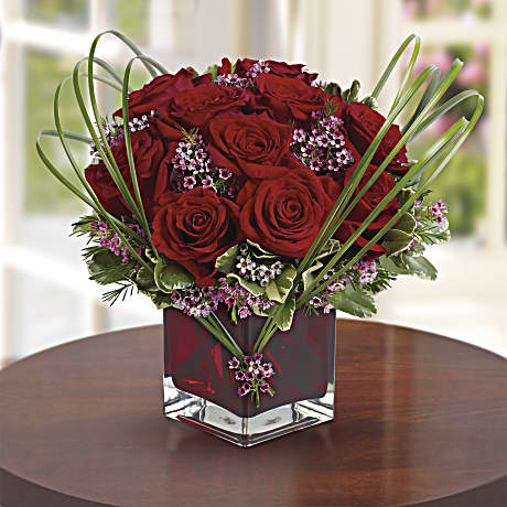 Thoughts of You Bouquet with Red Roses - Teleflora