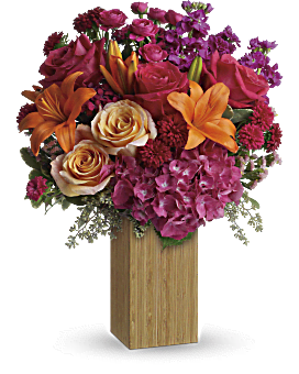 Multi-Colored , Mixed Bouquets , Fuchsia Fantasy Bouquet , Same Day Flower Delivery By Teleflora