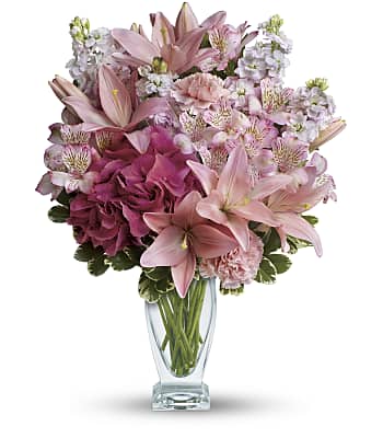 Teleflora's Blush Of Love Bouquet Flowers