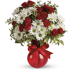 Red, White And You Bouquet