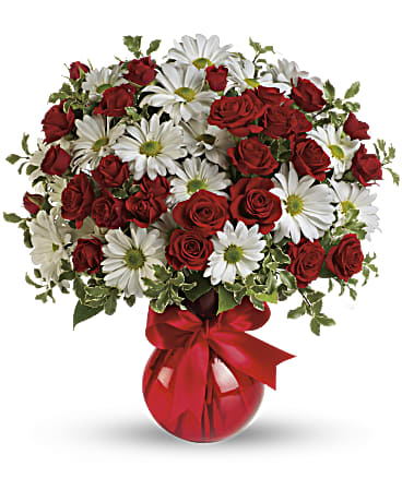 Thoughts of You Bouquet with Red Roses - Teleflora