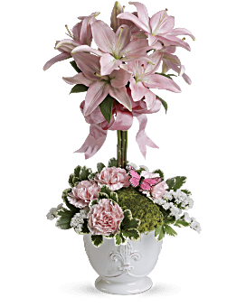 Pink, Mixed Bouquets, Blushing Lilies,  Flower Delivery By Teleflora