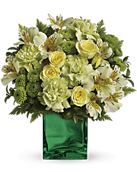 Teleflora's Emerald Elegance Bouquet Flower Arrangement