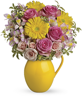 Sunny Day Pitcher of Charm Bouquet