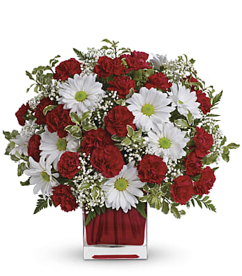 Red And White Delight by Teleflora Flowers