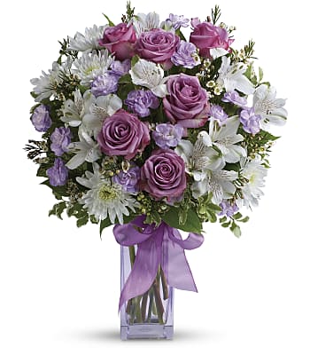 Teleflora's Lavender Laughter Bouquet Flowers