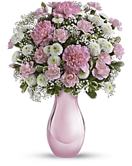 Radiant Reflections Bouquet , Carnations , Same Day Flower Delivery , Multi-Colored , Teleflora