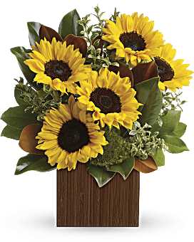 Eres Golden Bouquet de Teleflora Flower Arrangement