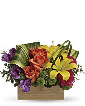 Teleflora's Shades Of Brilliance Bouquet Flower Arrangement