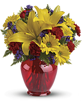 Yellow , Mixed Bouquets , Let's Celebrate Bouquet , Same Day Flower Delivery By Teleflora