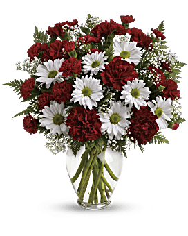 Daisy Chrysanthemum with Heart Bouquet