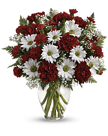 Daisy Chrysanthemum with Heart Bouquet