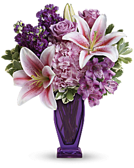 Teleflora's Blushing Violet Bouquet Bouquet